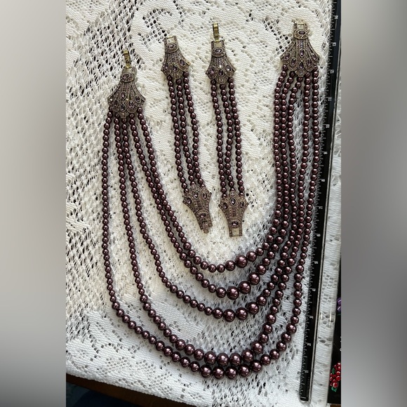 Heidi Daus 🆕 Age of Elegance Necklace & 2 bracelets set in original box - Picture 6 of 7